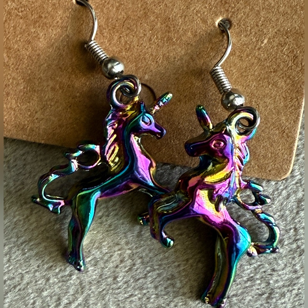 Colorful Unicorn Earrings